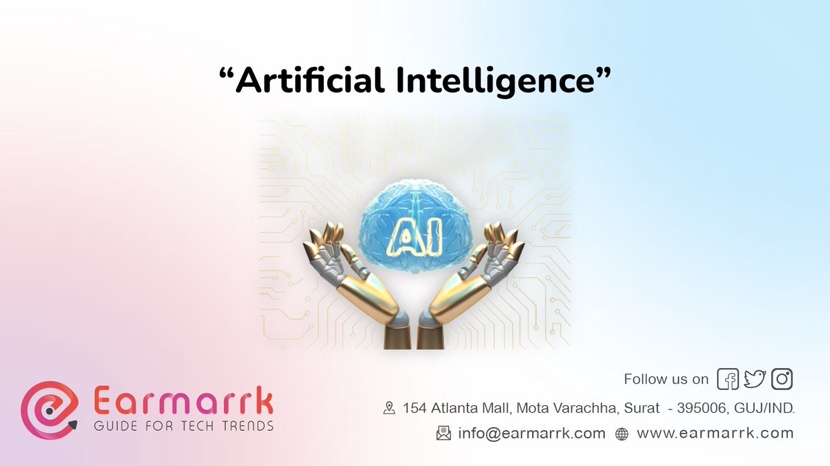 earmarrk's tweet photo. "Earmarrk's Artificial Intelligence development services empower businesses with advanced AI solutions to enhance customer experiences, optimize operations, and drive growth. Our team of certified AI experts provides end-to-end AI development, integration, and support services." https://t.co/Y96sWll3Mr