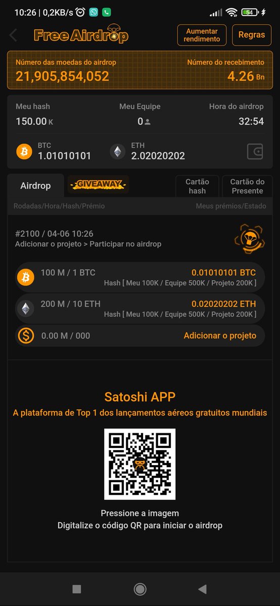 Satoshi APP ,Airdrop , e o app certo!