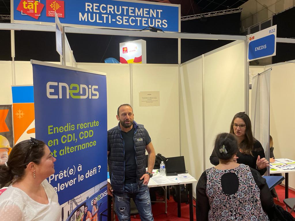 🎯 Nos équipes sont présentes au Salon TAF de Carcassonne pour vous faire découvrir nos métiers !
Bâtir la nouvelle France électrique est un défi unique et colossal ⚡️ Rejoignez-nous pour relever ce défi !

👉 enedis.fr/offres-demploi