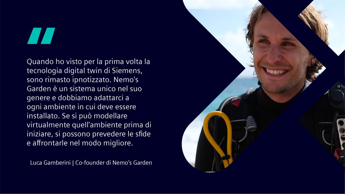 A testimoniare i benefici della digitalizzazione di #SiemensXcelerator, durante il #SiemensXceleratorMediaEvent abbiamo presentato il caso di un gemello digitale applicato a una serra sottomarina: Nemo's Garden 🫧

🌐 La cartella stampa 👉 sie.ag/3KixRl8
