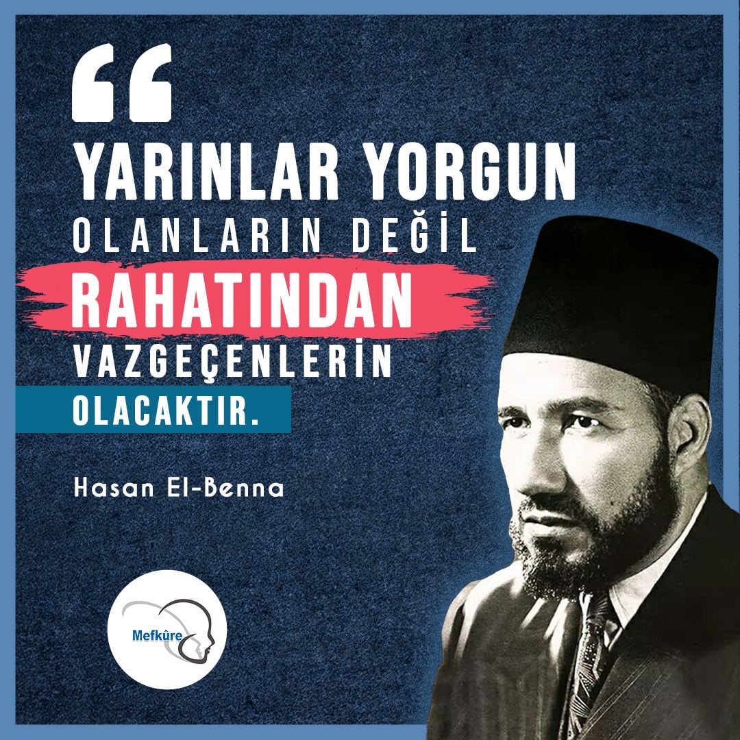 Yarınlar yorgun olanların değil rahatından vazgeçenlerin olacaktır.