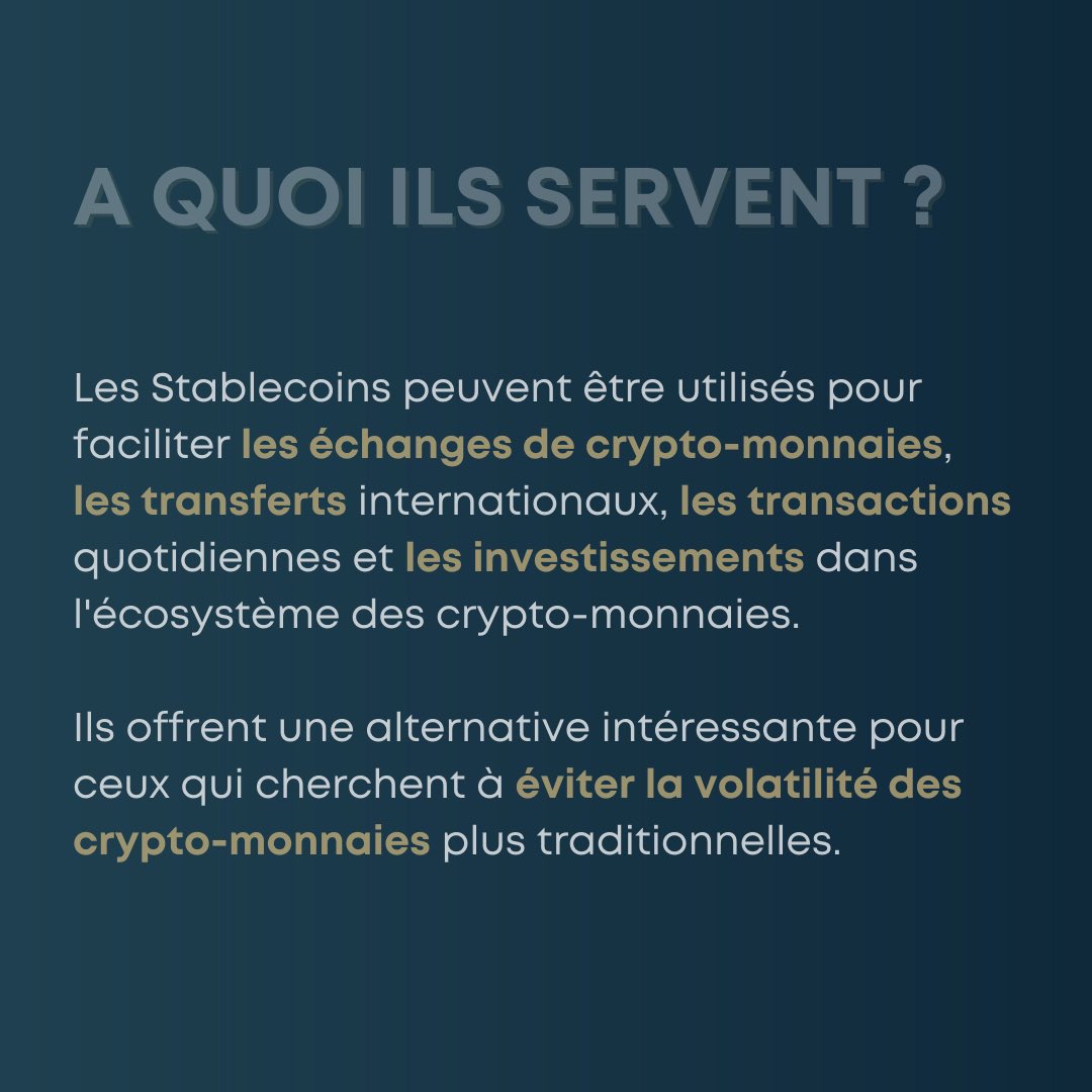 Wealthcomefr's tweet photo. Les stablecoins, ça vous parle ? 🧐
Si vous ne savez pas ce que c'est ou à quoi ça sert, il est temps de découvrir cette innovation dans le monde de la cryptomonnaie !
#wealthcome #blockchain #finance #investissement #digitalcurrency #cryptostablecoin https://t.co/oJmybnLrgZ