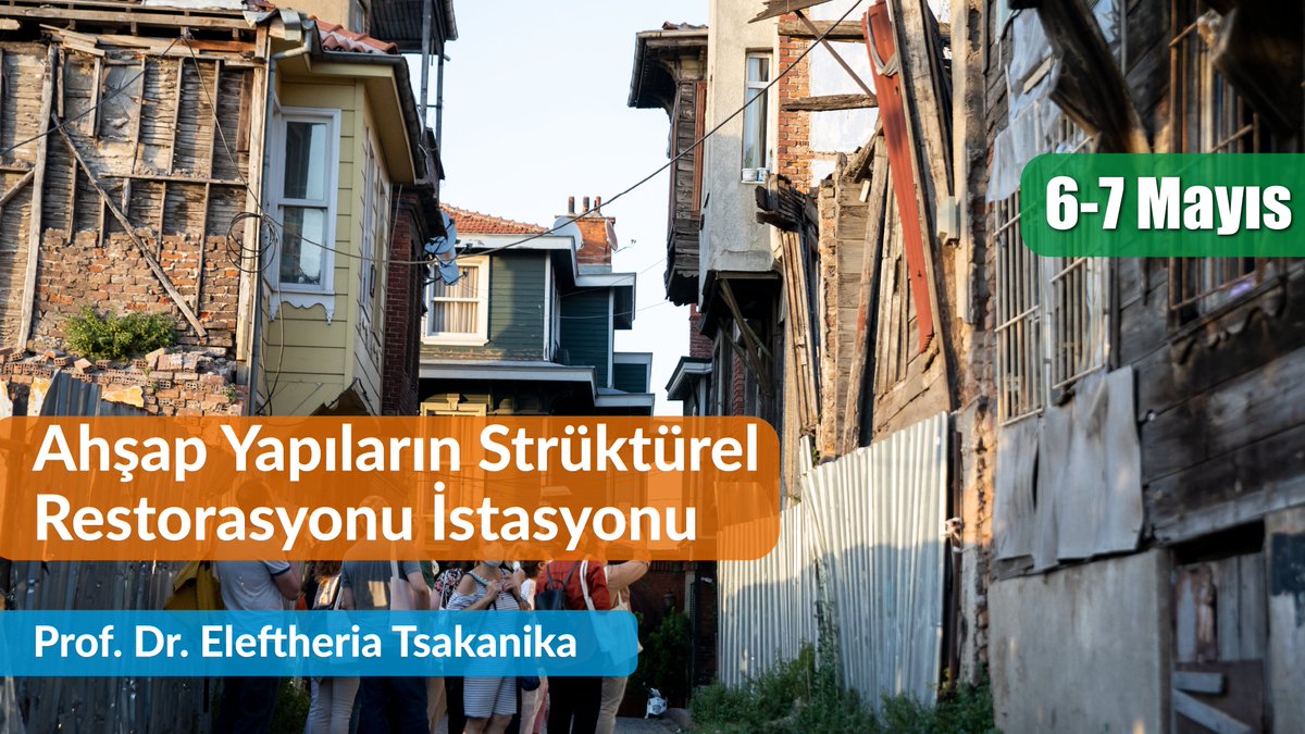 Yeni İstasyon Kayıtları Başladı! 
Koruma Akademisi “Structural Restoration of Historic Timber Buildings” koruma istasyonunu 6-7 Mayıs’ta Prof. Dr. Elefteria Tsakanika ile gerçekleşecek. 

Öğrenme Kazanımları: drive.google.com/file/d/1R_tTeJ…

Kayıt linki: iyzi.link/AJBrLA