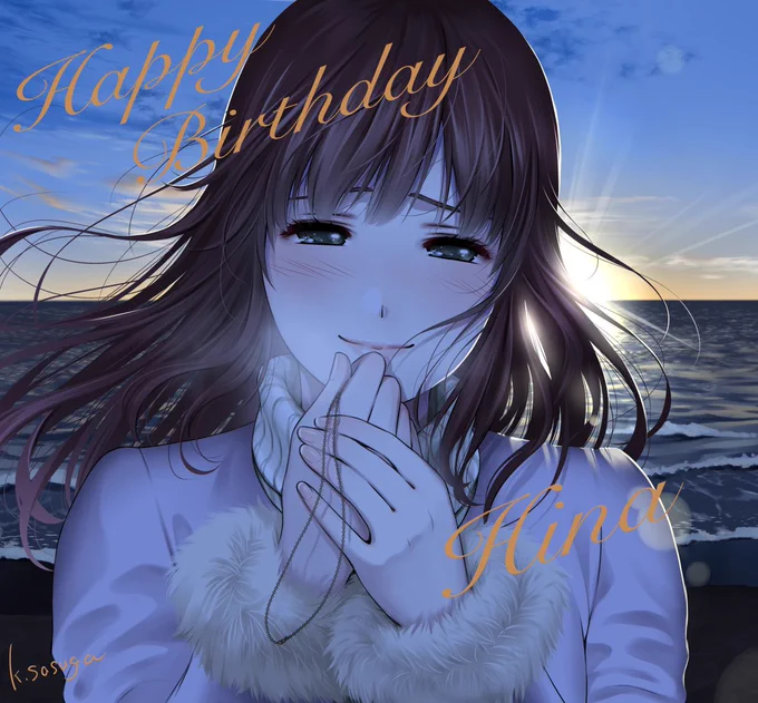 仕事してたら遅くなってしまいました今日陽菜誕です!陽菜おめでと〜#ドメスティックな彼女 