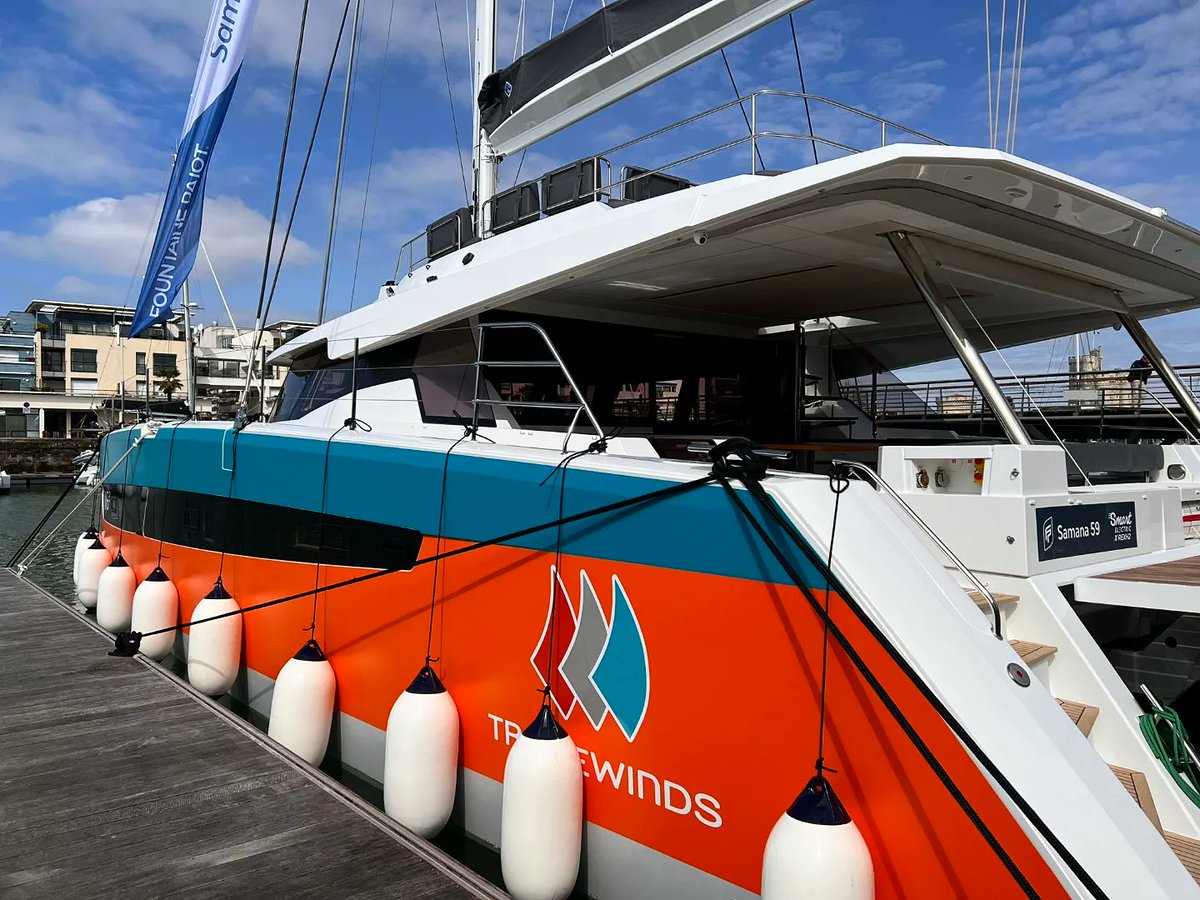 We are so very excited to be here - attending a Press Conference announcing to the world the
first of our hydrogen-powered Smart Electric sustainable yachts "Aurora"!  #tradewindslife #Sustainability #sustainableliving #ecofriendly
#electricyacht #hidrogenpowered