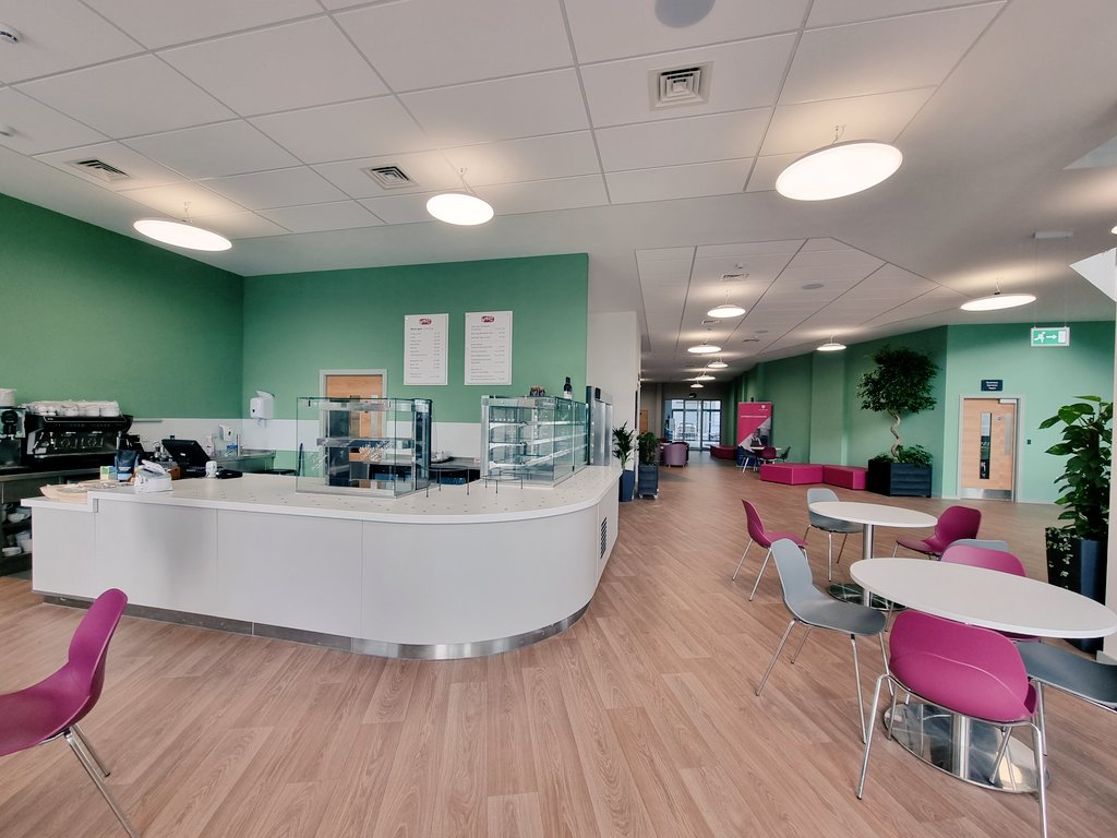 Another sleek serving counter completed for <a href="/PlumptonCollege/">Plumpton College</a> 
Along with a full production kitchen. A great project for Indigo.
#cateringequipment #Coffee #counter #college #cafe