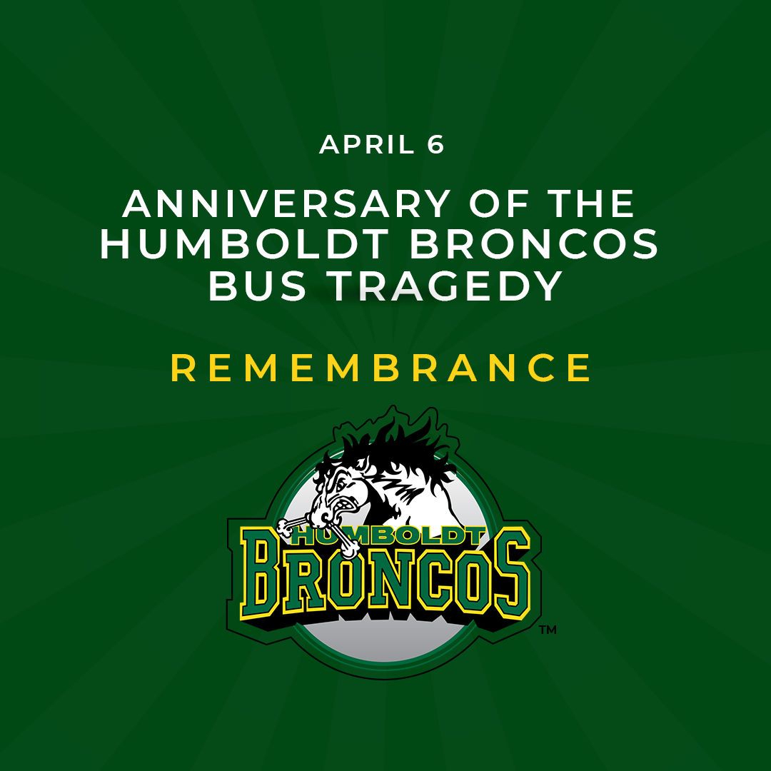 Today marks 5 years since the Humboldt Broncos tragedy. Honouring the 16 lost, and celebrating the resilience of the 13 survivors and their families. This event united us in support and generosity. We stand with you, always. 

#HumboldtStrong #GreenShirtDay #LoganBouletEffect