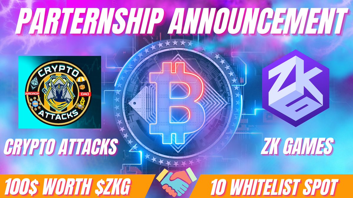 🎁 #Giveaway Announcement🎁✨

Prizes:
🏆 $100 Worth of $ZKG 
🏆 10 #whitelist spots ♀️

To Enter:
1️⃣Follow @zkGame_io and <a href="/CryptoAttackDao/">CRYPTO ATTACKS || DAO</a>
2️⃣RT &amp; ❤️.
3️⃣Tag 3 friends and Beautiful Comment.

🔥Winners - 10 Participants

Ends in 72hrs🥳

#NFTs #nftdrop #zkGame #zkSync #WLGiveaway