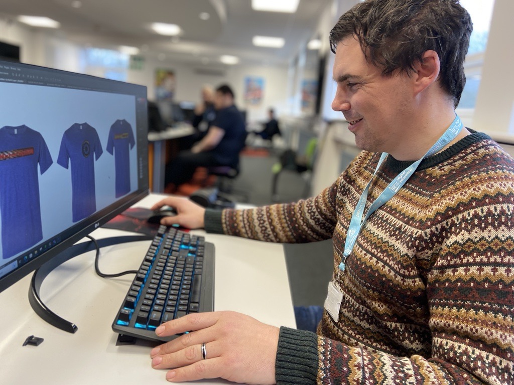 Clive is a Level 5 Digital Design student. His course is part of the Institute of Technology offer here in Scarborough. “I am focusing on a branding exercise today, I enjoy every aspect of the course and aim to be a graphic designer or photographer once I have completed.”

#IoT