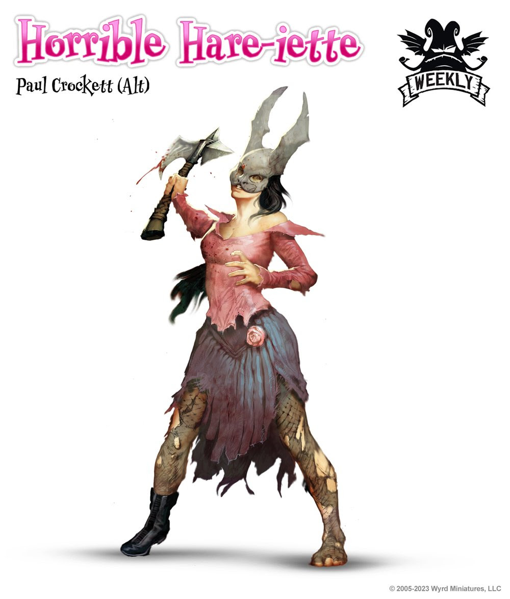 Our annual Easter Sales Event is now live! Head to our webstore to get your hands on Horrible Hare-iette (and plenty more) now! giveusyourmoneypleasethankyou-wyrd.com