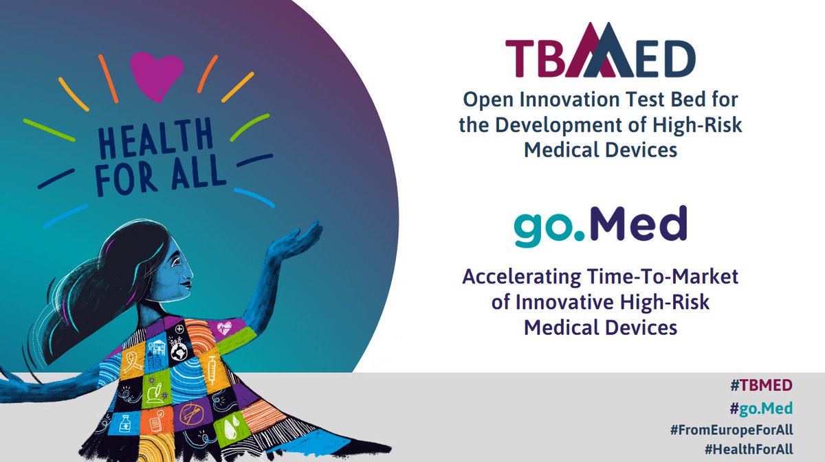 Tomorrow is #WorldHealthDay❗️With #goMed and #TBMED, we support MedTech developers in bringing high-risk medical devices to market more quickly & at minimal risk.

Visit our websites for more:
👉 tbmed.eu
👉 gomed.tbmed.eu

#FromEuropeForAll #HealthForAll