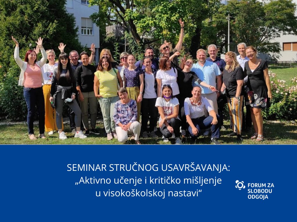 fsohr's tweet photo. [PRIJAVE DO 7. 4. 2023.] „Aktivno učenje i kritičko mišljenje u visokoškolskoj nastavi“ šk. god. 2022./23.:
https://t.co/vNjXmbxzJk https://t.co/wBd9F2VCsJ