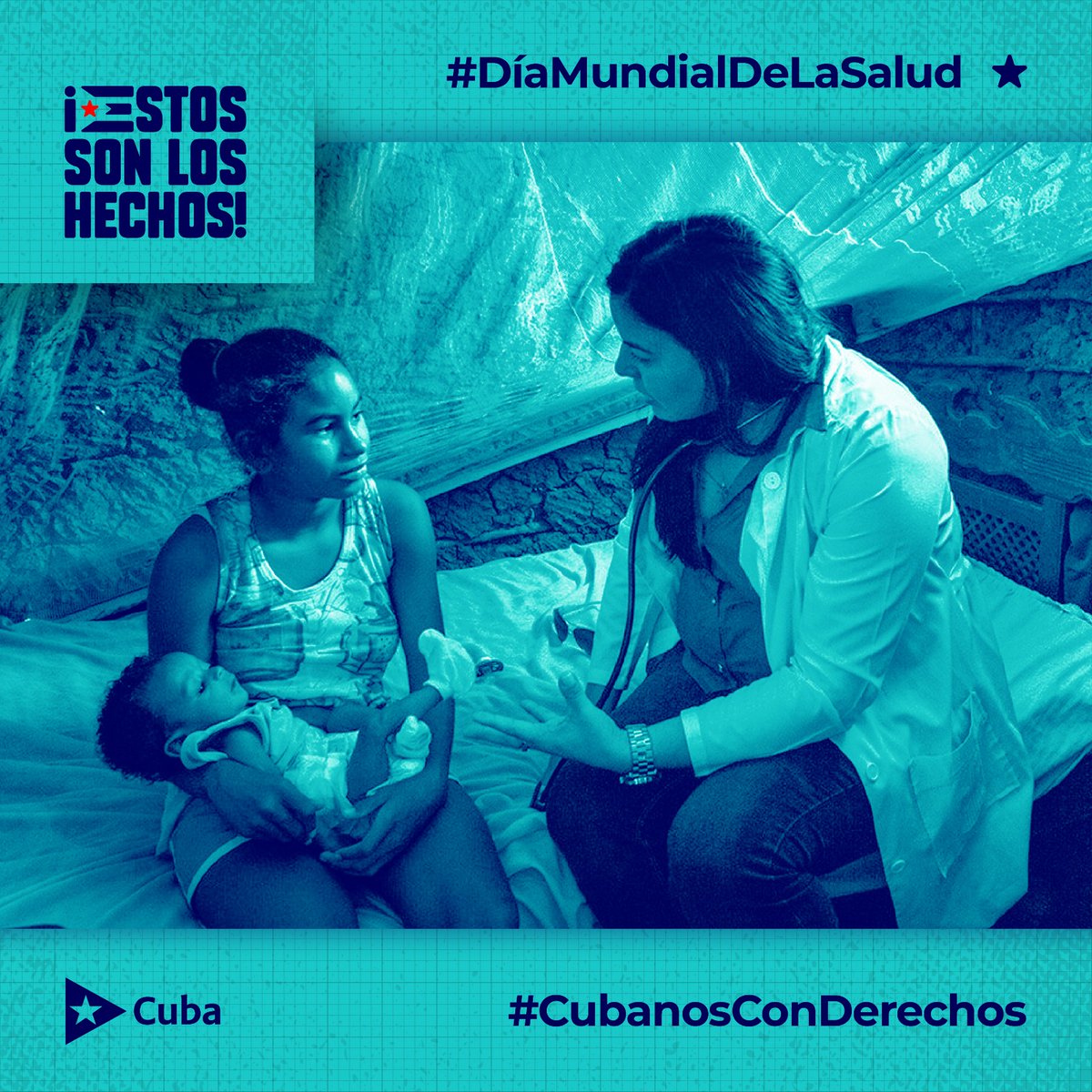 CubaMINREX's tweet photo. Sin el bloqueo de los EEUU a Cuba🇨🇺, ¿cuánto más pudiéramos hacer en el sector de la salud? ¿Cuántas vidas se salvarían? 

Hoy, #DiaMundialdelaSalud y todos los días continuaremos demandando el fin de esa política obsoleta y genocida.

#MejorSinBloqueo
#CubanosConDerechos https://t.co/n2GuhBZZ16
