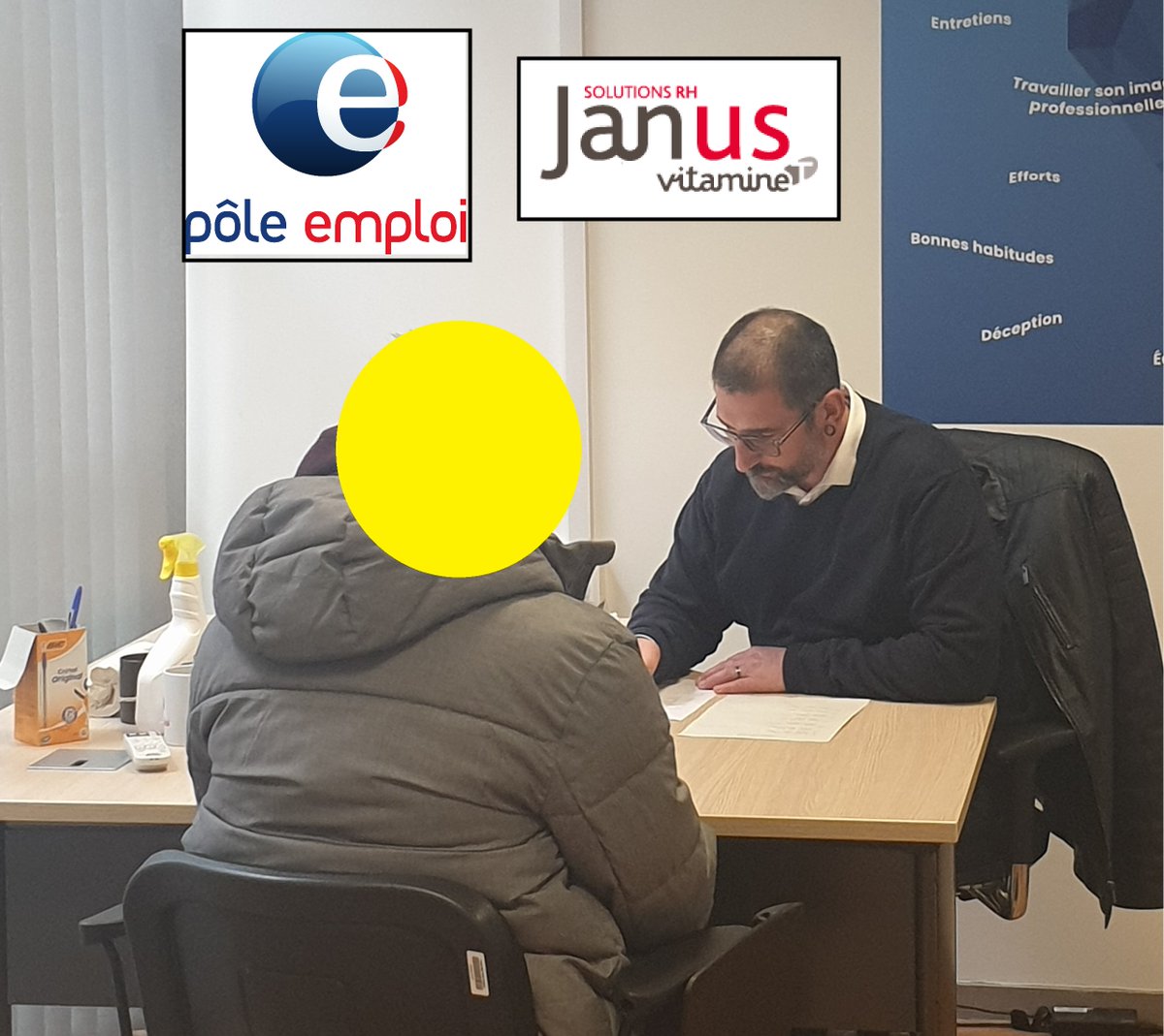 Aujourd'hui Stéphanie et François de Janus (filiale du groupe vitamine T ) ont reçu 15 de nos demandeurs d'emploi dans le cadre d'un #recrutement dans les secteurs du BTP, des travaux publics, de la logistique en nos locaux.
<a href="/HennacheCaro/">Caroline Hennache</a>