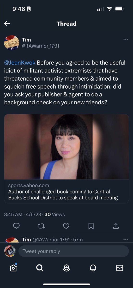 tsuits's tweet photo. Fascinating how someone who claims to be so invested in free speech uses lies and intimidation to try to keep someone from speaking. https://t.co/1SVtICkAqo