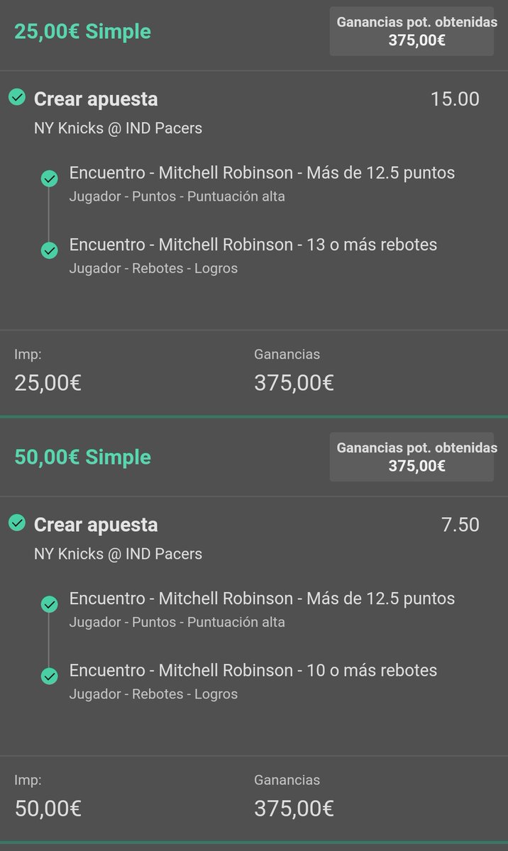 2bets's tweet photo. Bombazo agridulce anoche en el canal, Mitchell Robinson podría haber metido 20 puntos fácilmente, necesitaba solo 15, falló 3 mates, 7 Tiros y 5 tiros libres.

Aún así nos quedamos a 1 punto de la escalera entera y sumamos 10 unidades.

Lectura de 10 🏀 https://t.co/h1cGVwPFse