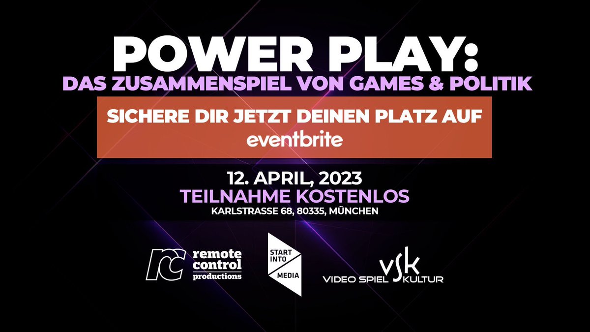 rcpfstudios's tweet photo. Don't forget: OUR event about #Politics &amp; #Games takes place in under a week - and YOUR sign-up time is running out ⌛️🏃

https://t.co/KCf89XDpKp

Visit the rcp office 🏢 and use the opportunity for #Education as well as #Networking with like-minded #GameDevelopers from the area. https://t.co/7RuQ9SAFbY