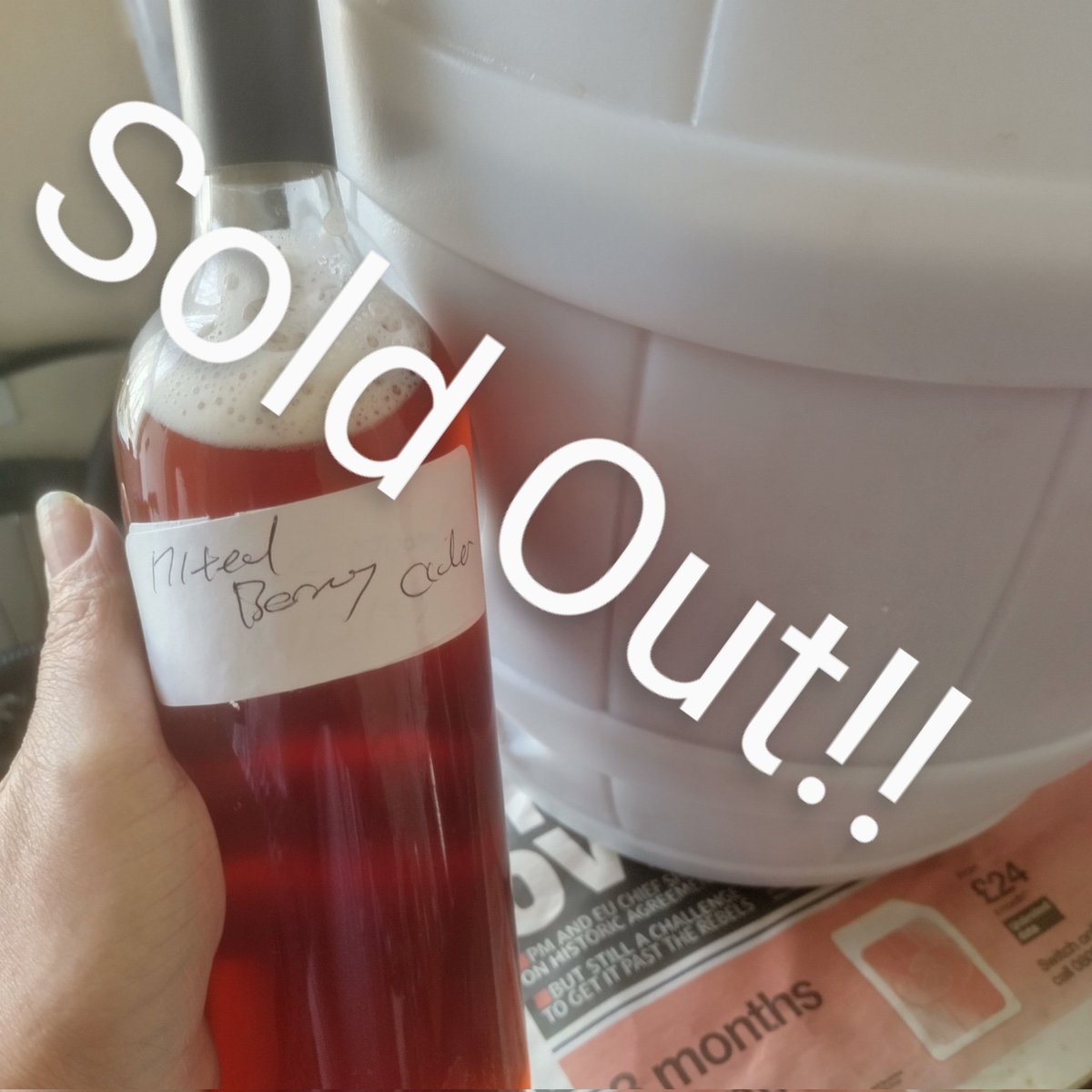 CraftAshmore's tweet image. Mixed Berry Cider Sold out 🍏🍎