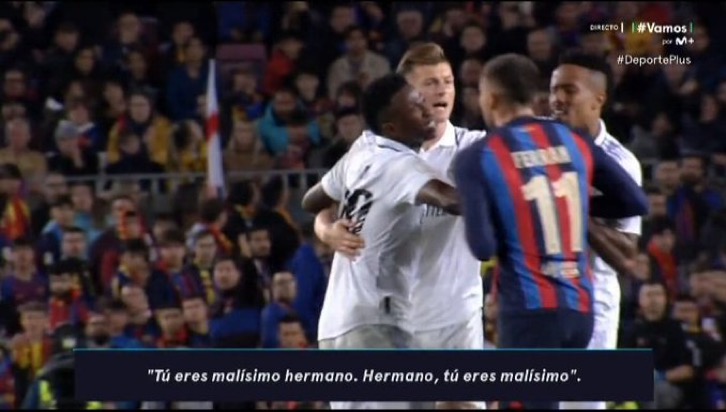 theMadridZone's tweet image. 🗣 Vini Jr to Ferran Torres: "You are awful, brother. Brother, you are awful."