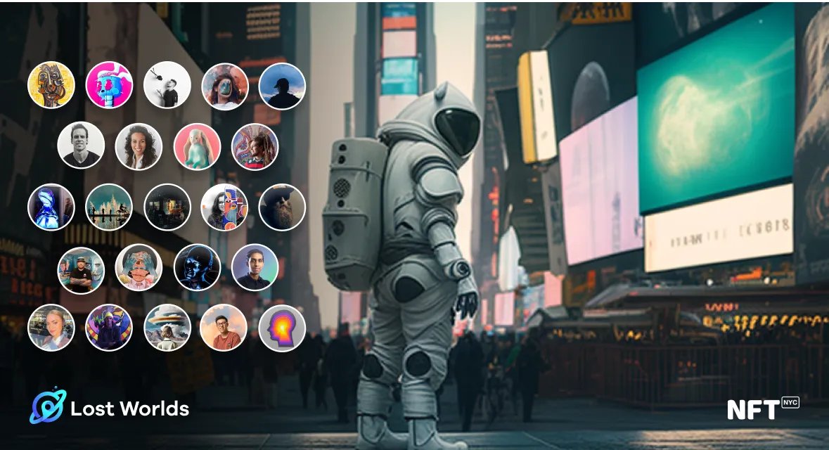 📢 1/5: Get ready to hunt rare IRL NFTs from your favorite artist during #NFTNYC  

Introducing #LOSTNYC artist showcase at #NFTNYC2023, bringing together 23 renowned NFT artists into #geoNFTs on the $LOST platform! 🎨🌎