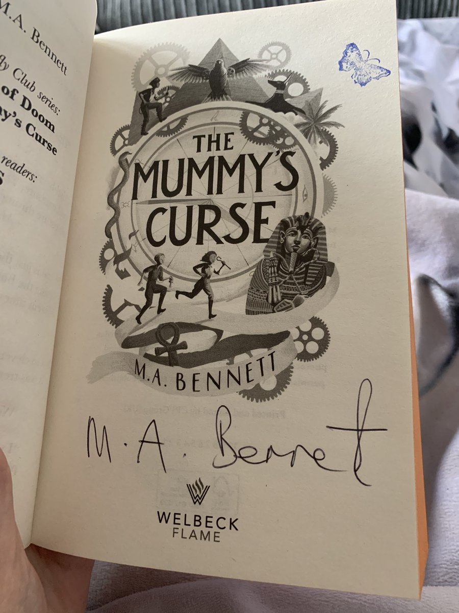 NaomiK_'s tweet photo. So happy to find this in Waterstones as my class have just been learning about Ancient Egypt, plus it’s signed by the author @MABennettAuthor 😃 https://t.co/HEQCjrIK17