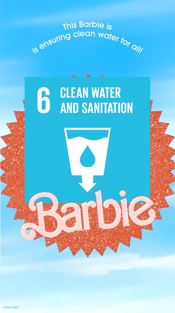 TheGlobalGoals's tweet photo. Come on Barbie, let’s achieve The Global Goals by 2030. 🛼✨

#GlobalGoals #BarbieMovie https://t.co/y5HMpj0Lxr
