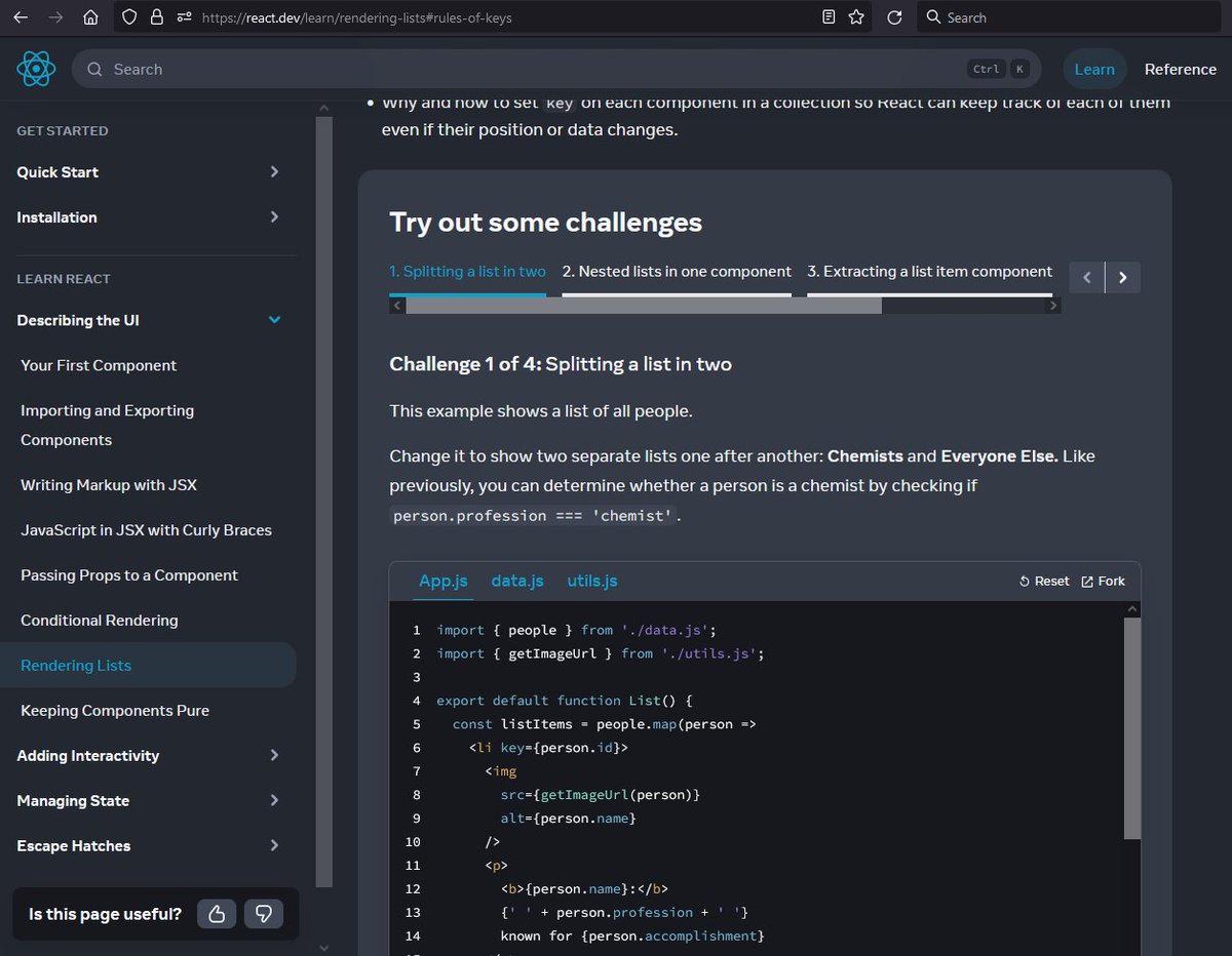 SocScaleTech's tweet photo. @reactjs I've noticed some funky scrolling behaviors with pages jumping around in the new docs, and now have a clear example, checking to see if https://t.co/dEFY1Amf5A has been answered yet. Go to the URL in the screenshots, scroll down slowly, &amp; notice this big jump for one small step. https://t.co/i4k4m8jmaC