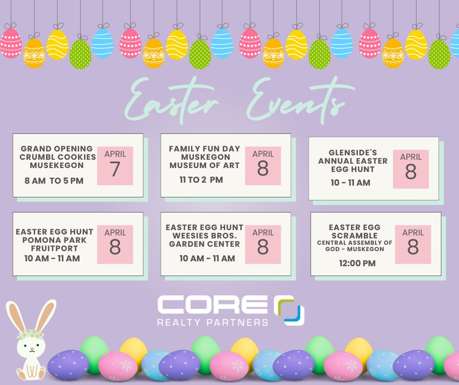 🐰🐣Easter Weekend Events: Looking for fun plans in Muskegon County? 🧺 Take a look at our list.
#muskegoncounty #watchusgomuskegon #visitmuskegon #easteregghunt #lovemuskegon