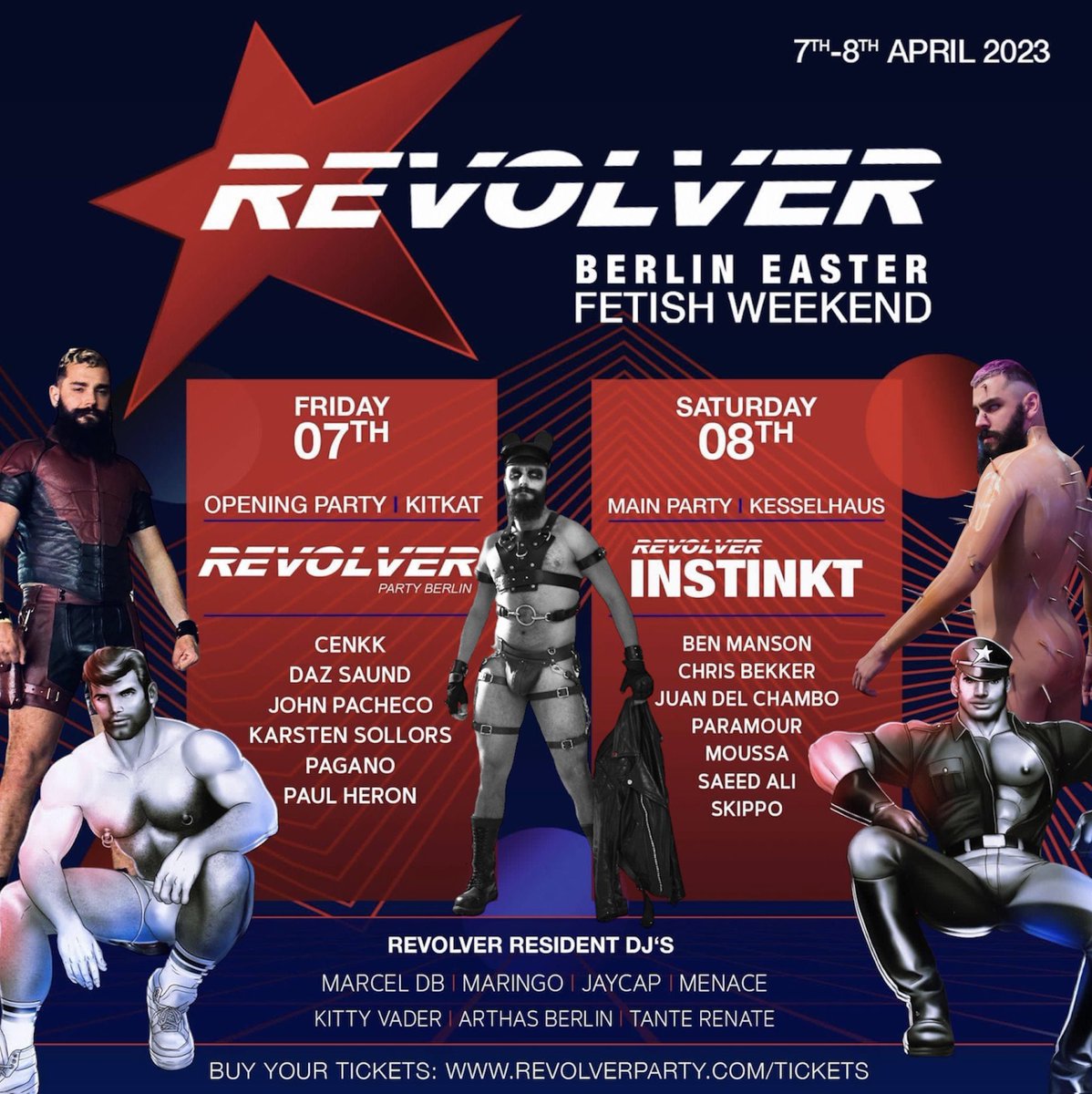 Starting tomorrow!!
<a href="/revolverpartys/">Revolver Party</a> #Easter2023 #easterberlin
Let the seasonal games begin! 😈🔥