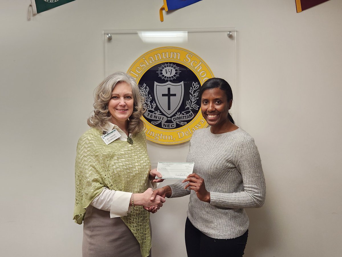 Salesianum's tweet photo. Thank you to Huntington Learning Center for presenting a generous donation to our Salsthon beneficiary, The Ronald McDonald House. Huntington offered a SAT bootcamp for our students to prepare for last week's test. The fee was a donation to Salsthon! #salsthon #testprep https://t.co/fAZso2S4ga