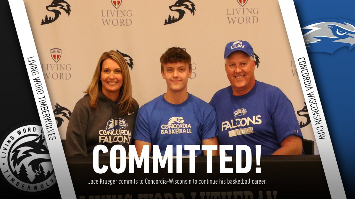 Congrats to Jace Krueger for committing to Concordia-Wisconsin to continue his basketball career! <a href="/CUWMBB/">CUW Men's Basketball</a>