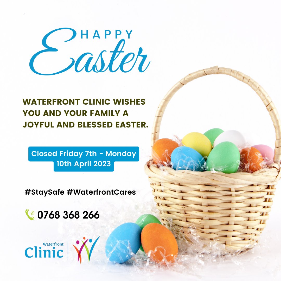 Happy Easter Holiday !
We wish you and your family a joyous and blessed Easter.

We will be closed from Friday 7th to Monday 10th April for the Easter Holiday.

We will re-open on Tuesday, April 11th at 9am.
#Easter2023 #WaterfrontCares
#Restore #Rejuvenate #Rehabilitate