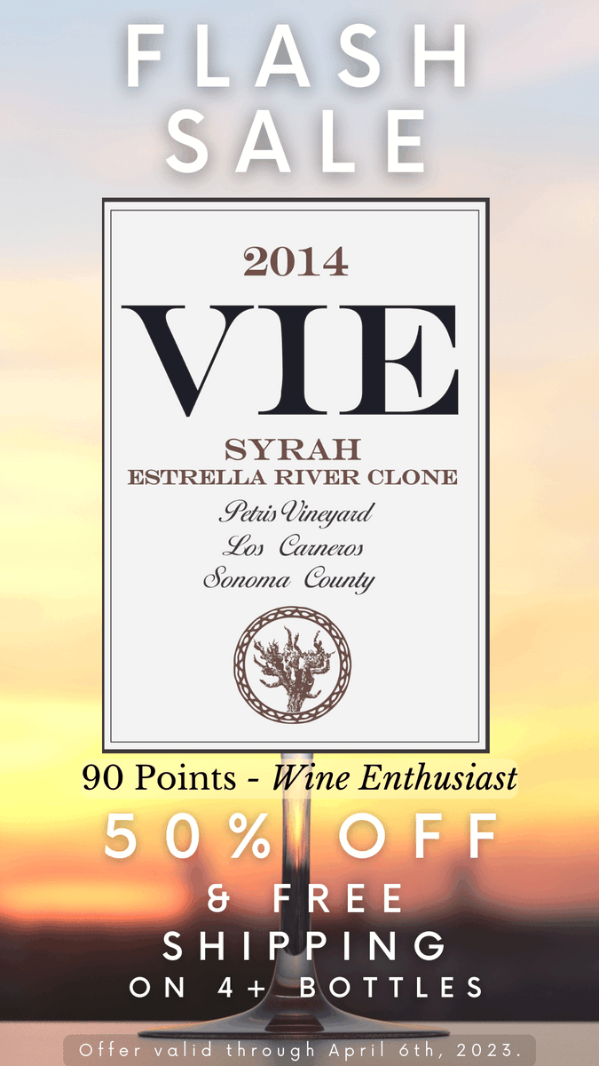 VieWinery's tweet photo. LAST DAY of our FLASH SALE - 4 bottles of 2014 Petris Vineyard Syrah, Estrella River Clone (90pts-Wine Enthusiast) - 50% OFF + FREE Shipping
Was $216.00, now $108.00!

A limited number of bottles are available, and this offer ends 4/6/23, so ORDER TODAY!

https://t.co/v2TQe141Pf https://t.co/GCxexMr5Wc