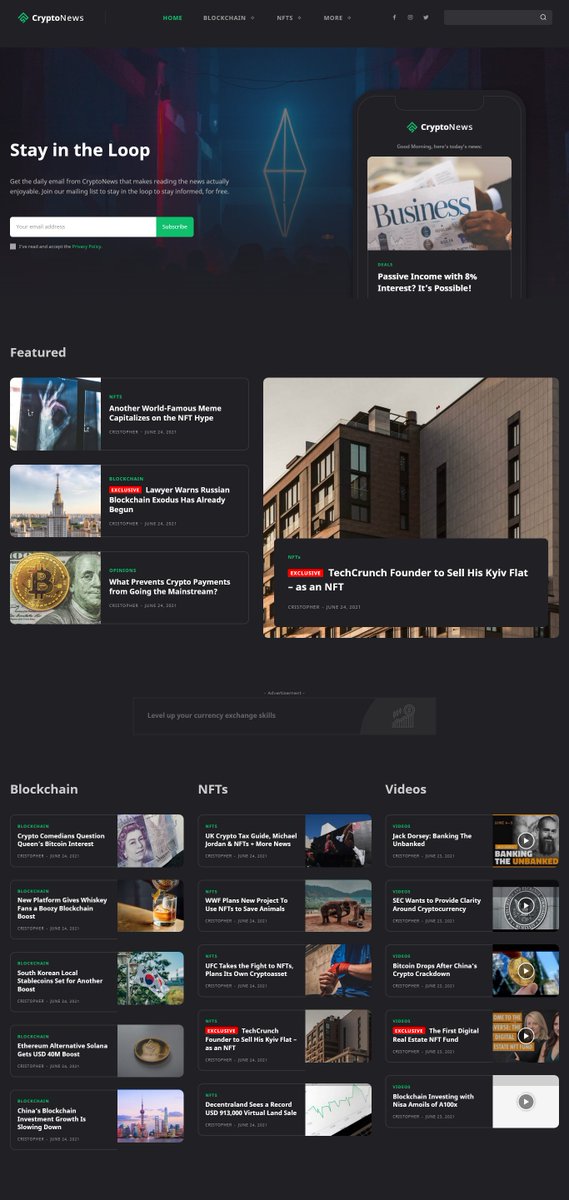 kamrulhassanbd3's tweet photo. Responsive Cryptocurrency Magazine Website
Hire me: https://t.co/xGTBZLsw6P
Portfolio: https://t.co/ZbrSeX2rT9
#elementorPro #websiteDesign #wordpressWebsite #landingPage #responsiveWordpress #wordpress #wordpressdesign #elementordesign #elementorexpert #elementorLanding https://t.co/DtOjQvITs2