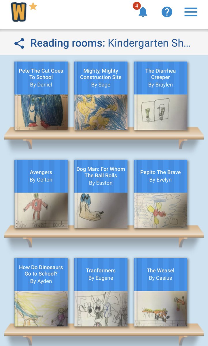 TraciPiltz's tweet image. These kinder &amp;amp; 1st graders wrote book reviews &amp;amp; published in @WriteReaderApp to encourage friends to read their fave 📚. 
💕 app.writereader.com/library/room/c…
💙 app.writereader.com/library/room/4…
💜 app.writereader.com/library/room/9…
❤️ app.writereader.com/library/room/3… 
#WeLovetoRead #UnitsofStudy