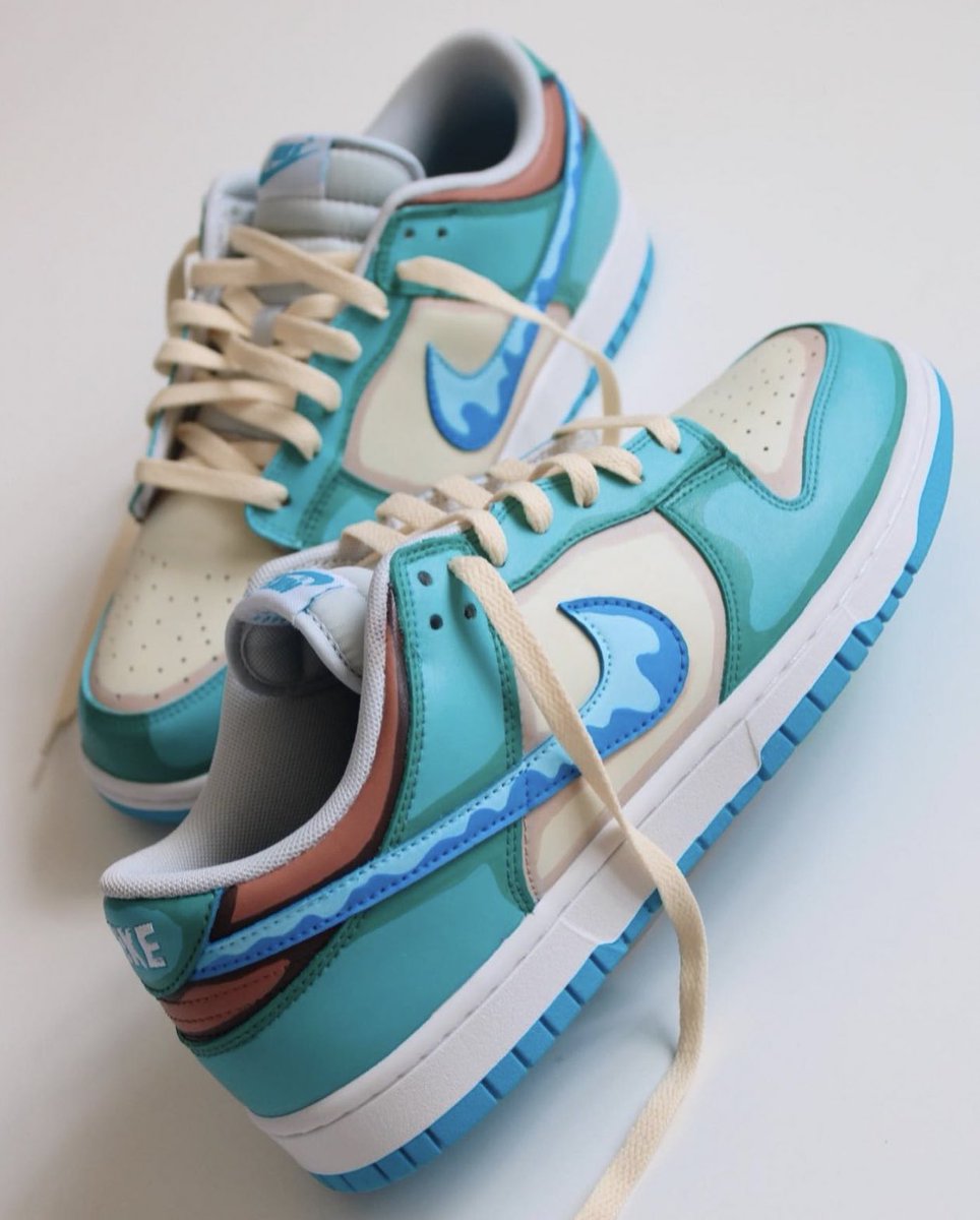 nicekicks's tweet photo. “Squirtle” Dunk Low Customs💧 https://t.co/dHvCgSozbp