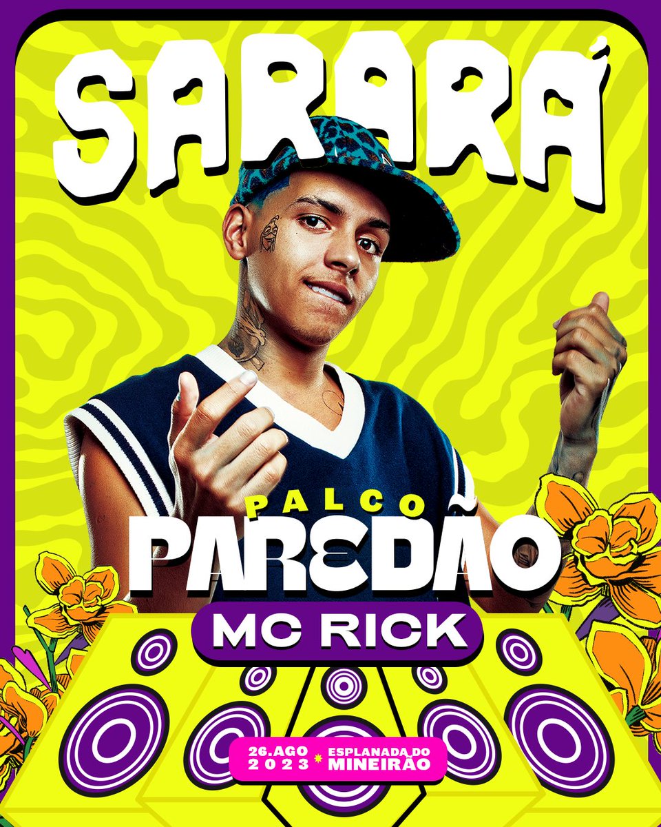 SararaFestival's tweet photo. Mais um estrondo no Palco Paredão! 🧨 

Mc Rick vem do Morro do Papagaio e é sensação do funk de BH! Ele tá chegando de voadora no Sarará 2023. Cês já tão entendendo que esse rolê vai ser pancadão pesado, né? 💥 https://t.co/yjH4Irh6o1