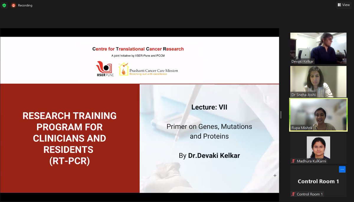CTCR_RTPCR's tweet photo. Devaki Kelkar gives a comprehensive overview on Hallmarks of Cancer Register at the RT-PCR course Rgstr here: https://t.co/9mlLJigwqi
#translationalresearch #cancergenetics #DNAdamage #clinicianscientist #RTPCRcourse #basicbiologyforclinicians #webinarseries #training https://t.co/ZrbQW3jSmE