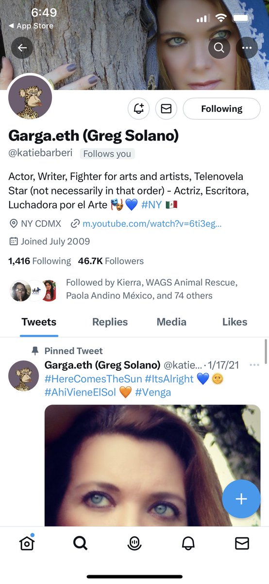 DaylightSuxNFT's tweet photo. @DaylightSuxNFT producer @katiebarberi’s @Twitter account has been hacked.  Please do not open or click on any tweets from that account. We will tweet an update once #Twitter has responded.
La cuenta d #DaylightSucksNFT productora Katie Barberi ha sido hackeada #NFT #NFTCommunity https://t.co/VHTKAugnhy