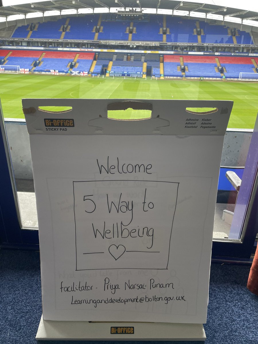 had a great week delivering 5 ways to wellbeing workshops with BWITC keeping communities happy &amp; healthy at Sutton Centre &amp; The Bolton Stadium If you are over 50 and would like to join contact <a href="/OfficialBWITC/">Bolton Wanderers in the Community</a> if you’d like Free Mental Health Training with <a href="/boltoncouncil/">Bolton Council</a> contact me