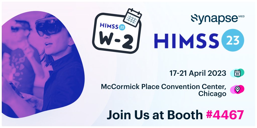 🚀 Will you be attending #HIMSS23 in Chicago in a couple of weeks? 
Meet us at booth #4467 to learn how Synapse Medicine’s clinical decision support solutions help healthcare providers and their patients optimize drug regimens along the entire care journey.  

#HIMSS23  #Heal