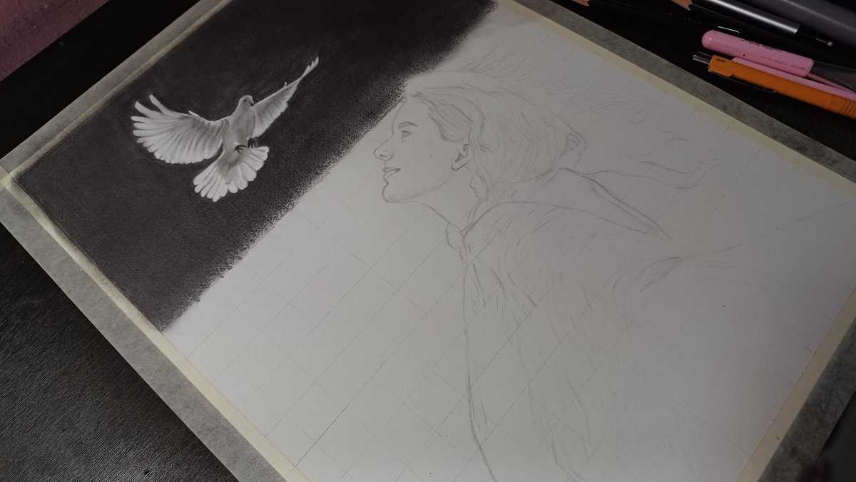 Amanartswork's tweet photo. Peaceful Realistic Drawing 🌼
Beautiful Girl Scenery 💖
Work in progress.....
Time - 3hr+
Paper - Brustro A3 size 200gsm
Pencil - Brustro and Mono Tombow Graphite Pencil
Eraser - Regular and Mono Tombow Zero size eraser
.
.
#realisticart #peaceful #peacefulart #drawing #art https://t.co/8TIEJMElSX