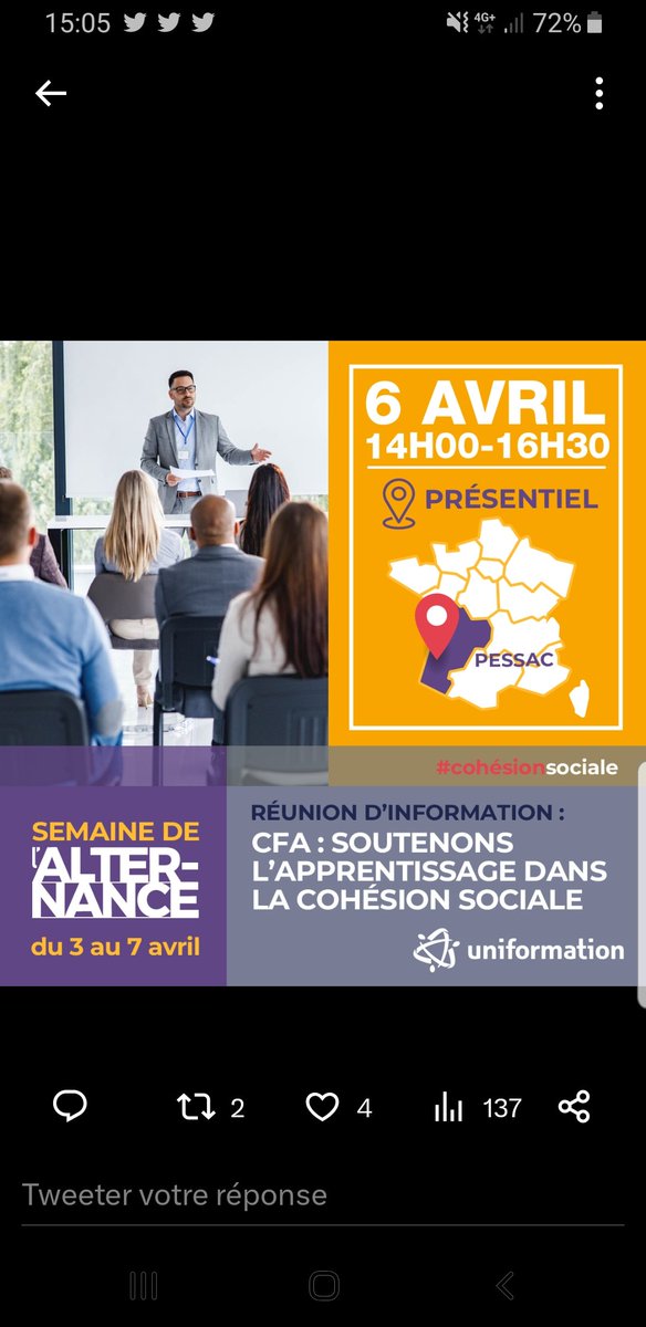 MartineRolland's tweet photo. Rencontre avec les CFA.Merci aux intervenants pour la Nouvelle Aquitaine, Joffrey Barbagallo Dreets, Chrystelle Favi-Auguste Région, Isabelle Reigner AGEFIPH, Célia Cauquil-Tellecha ANLCI, Corinne Lafitte Cap métiers 
@uniformation_délégation Nouvelle Aquitaine. #alternance https://t.co/8L7KYsaMcW