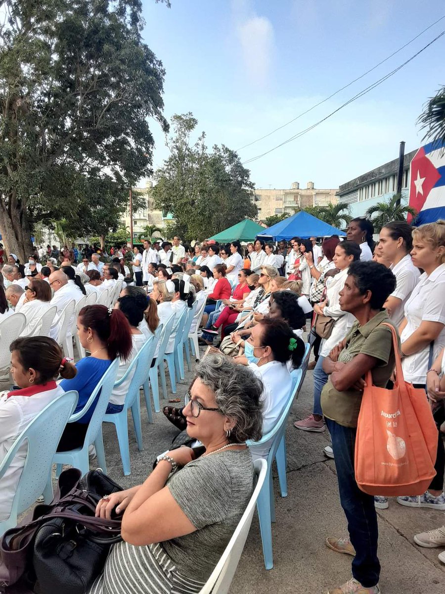 Se desarrolla acto nacional en conmemoración al  7 de Abril día Mundial de la Salud en el Consejo Popular Hermanos Cruz Pinar del Rio.
#JuntarYVencer