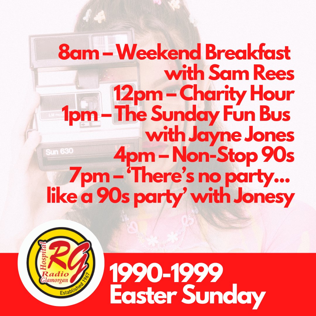 radioglamorgan's tweet photo. It's all about the 90s today as part of our #DecadeADay weekend!
"Play Hospital Radio Glamorgan" https://t.co/qWUk3qy9TR