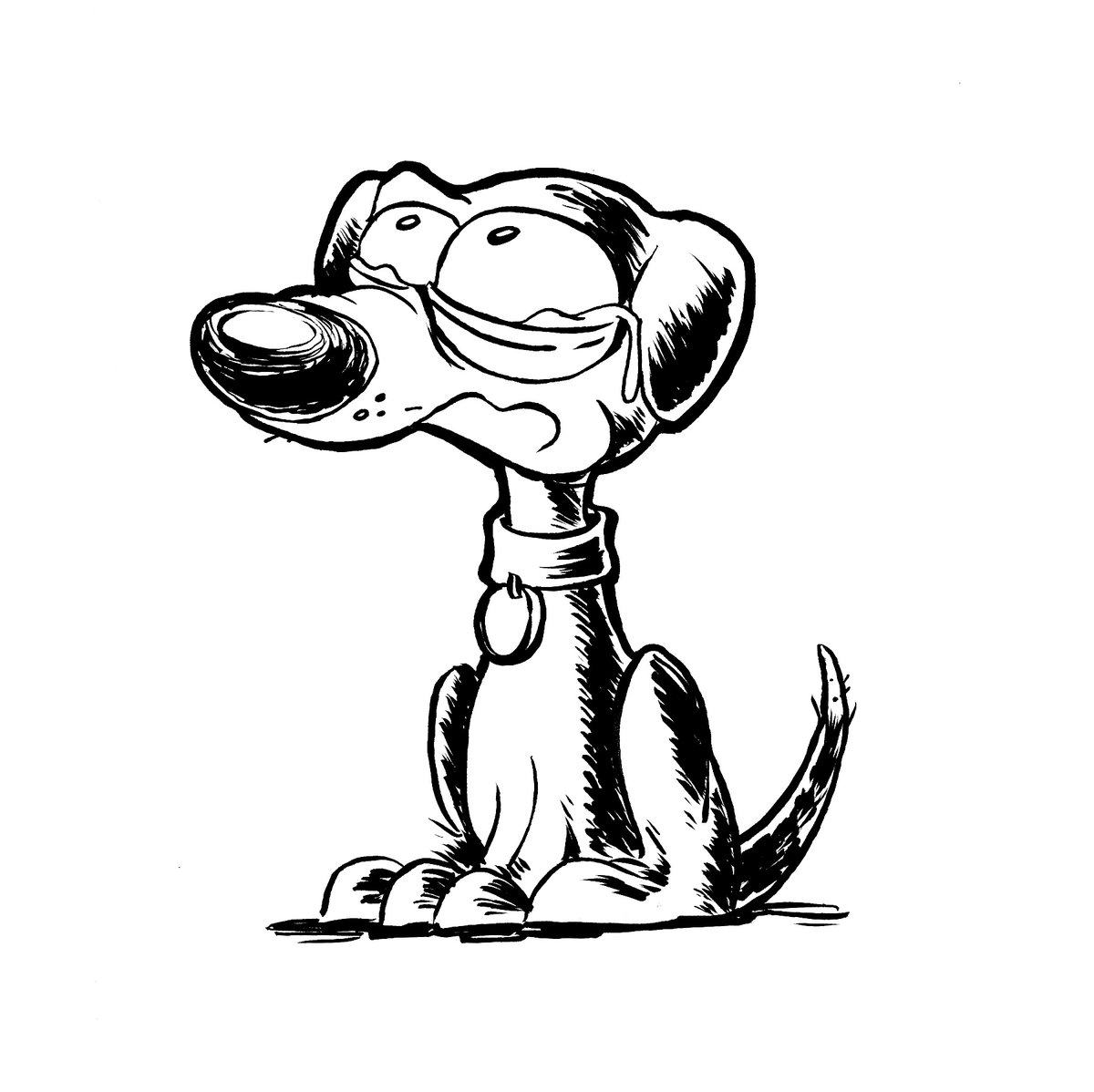 #tears #inktober52 prompt 14
If your dog is sad…so are you! 
Hope you’re not sad…
This little guy was inked with a #pentelbrushpen 

#inktober #drawingprompt  #inktober52tears #sketchoftheday #dog #dogs #doggies #doglovers 
@inktober @PentelofAmerica
