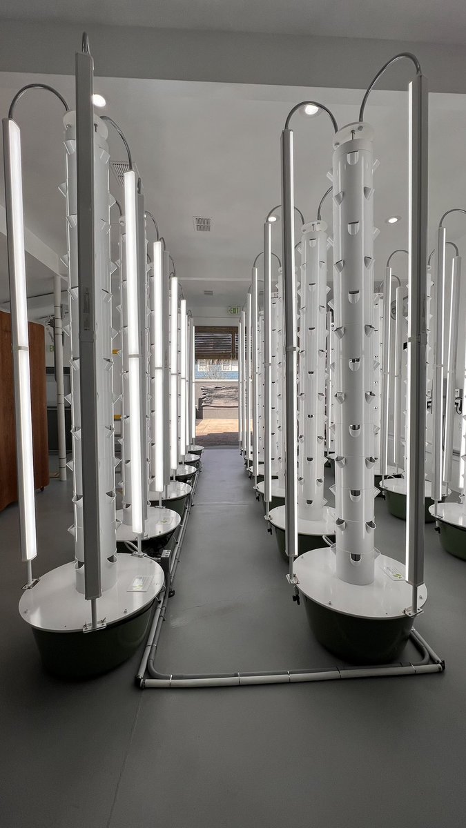 New indoor Tower Farm installed in Jacksonville, Florida. This vertical farm features 20 aeroponic towers with a total planting capacity of 1040 plants. 
#verticalfarming #towergarden #aeroponics #indoorfarming #hydroponics #agriculture