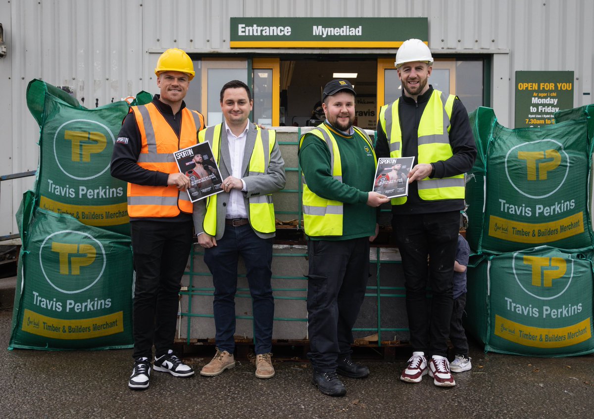 We’re thrilled to announce our partnership with Travis Perkins builders merchants🛠️ 

It was great to meet the team yesterday at our tour around their Cowbridge branch.

Exciting times ahead 🤩

#sportinwales #travisperkins