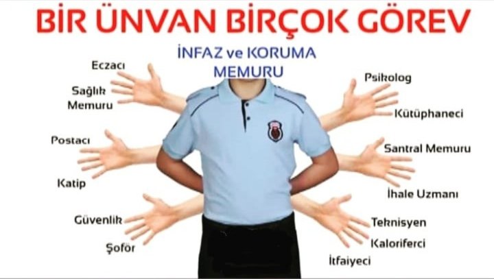 🔹Göreve Uygun Hizmet Sınıfı,
🔹Meslek Kanunu,
🔹Moral, Dinlenme ve Rehabilitasyon Merkezleri,
🔹Ek Emeklilik Sistemi,
🔹Yıpranma Hakkının Genişletilmesi 

İNFAZ KORUMA MEMURLARININ HAKKIDIR.

#İNFKORUMA