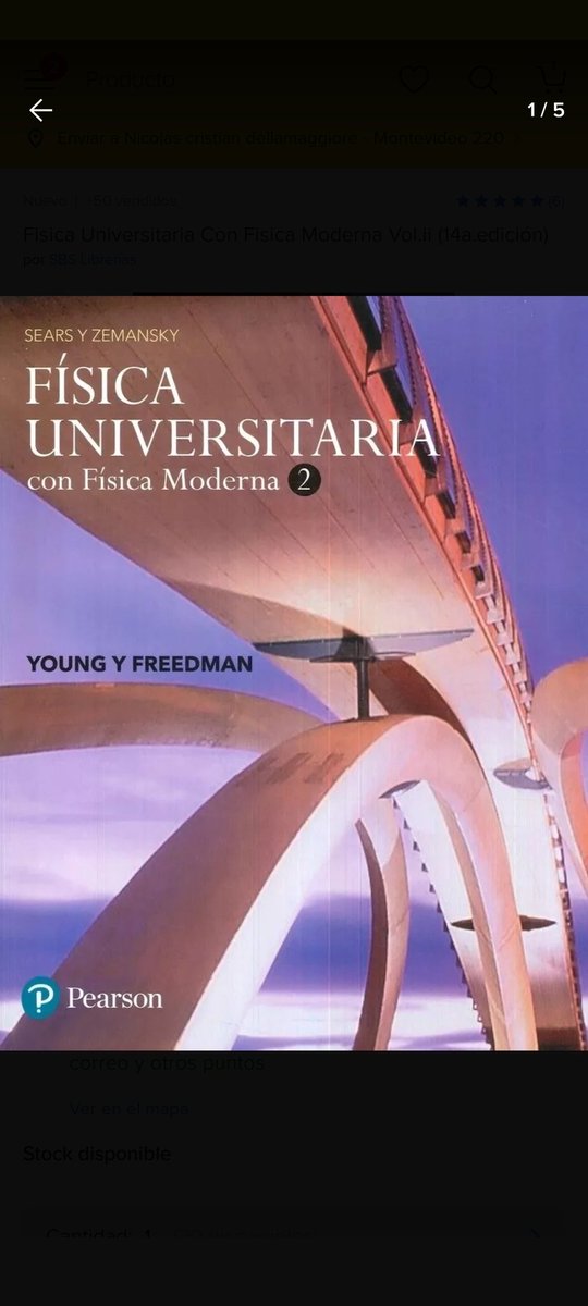 Vendo SERWAY/JEWETT y SEARS Y ZEMANSKY
Como nuevo
<a href="/VivireNuevaCba/">VivirenNuevaCórdoba®</a> <a href="/Vivir_en_Guemes/">VivirEnGuemes⭐⭐⭐</a> <a href="/VivireNuevaCor/">VivireNuevaCórdoba</a>